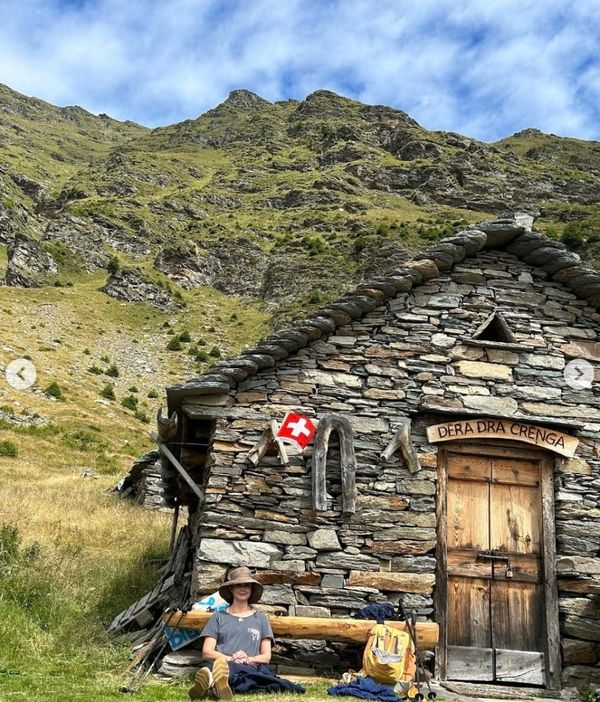 Judd shared photos of her recent hiking trip to the Alps in Switzerland.