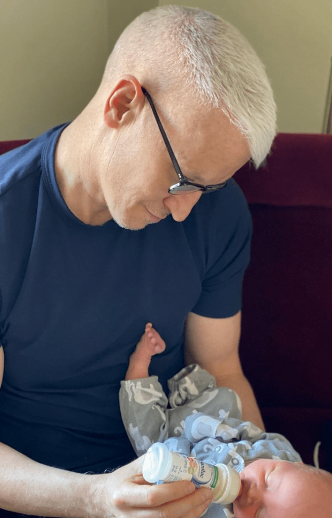 Anderson Cooper with his family