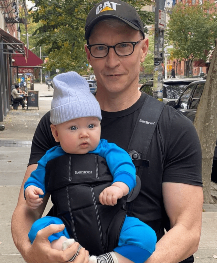 Anderson Cooper with his son