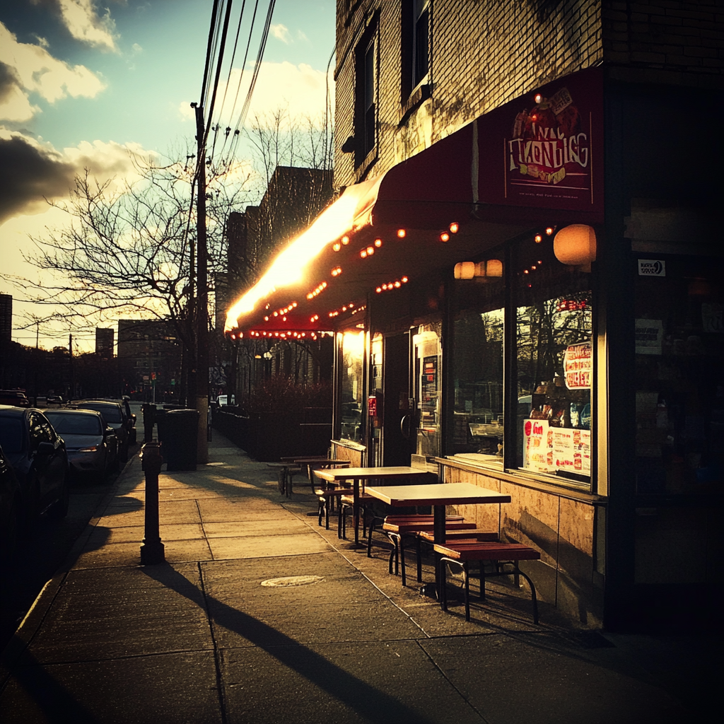 The exterior of a deli | Source: Midjourney