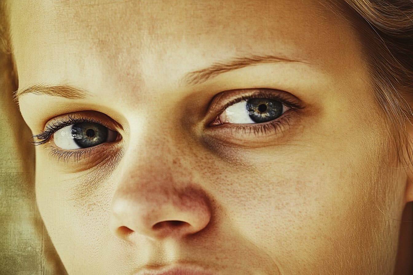 Close up of a woman's face | Source: Midjourney