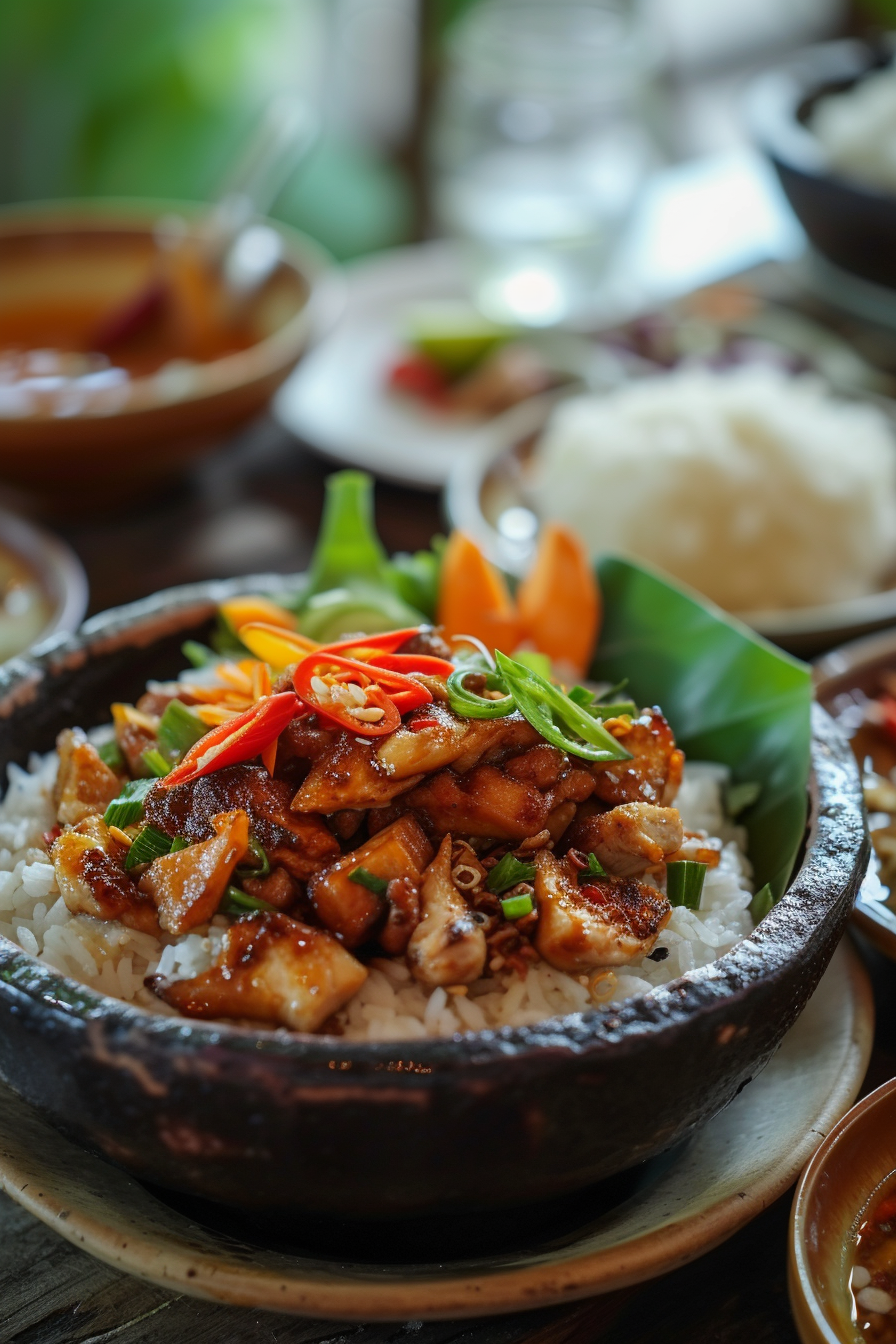 A close-up of a plate of food | Source: Midjourney