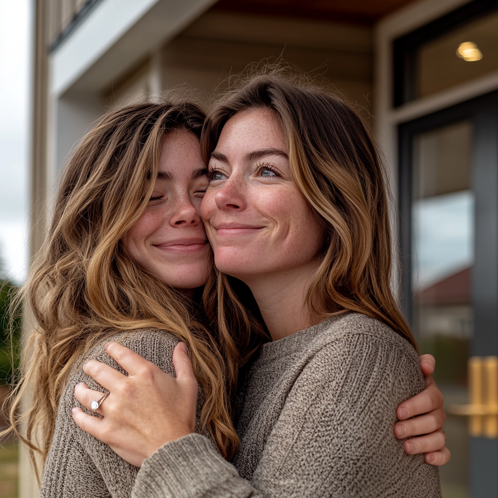 A mother and daughter hugging | Source: Midjourney