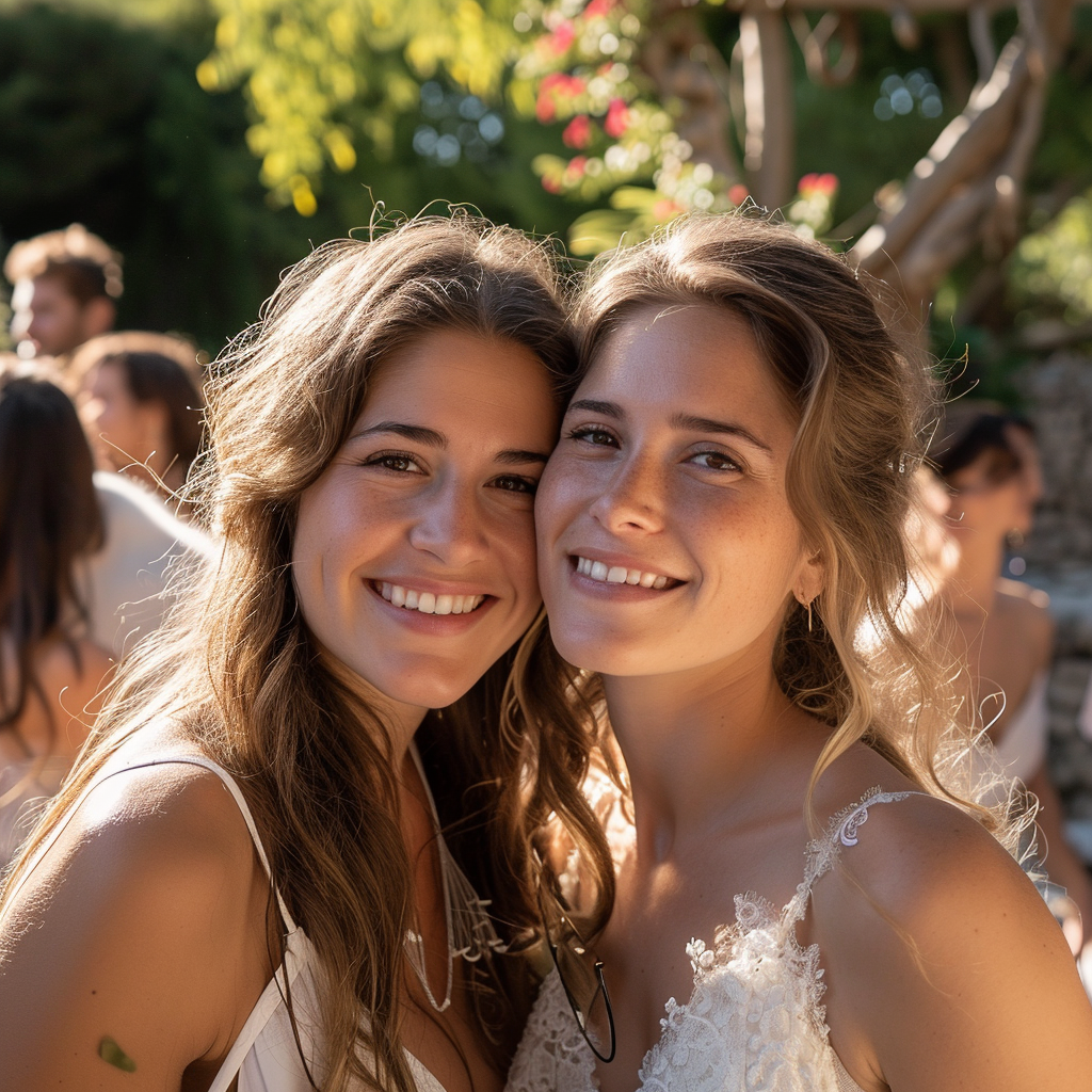 Two smiling women | Source: Midjourney