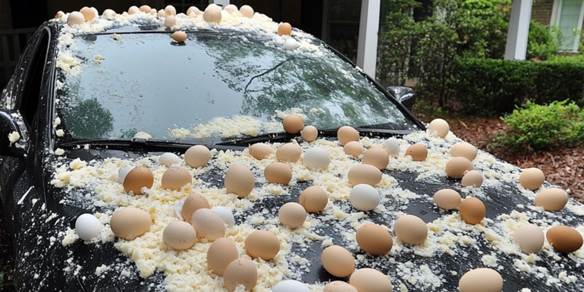 My Neighbor Threw Eggs at My Car Because It Was 'Blocking the View' of His Halloween Decorations