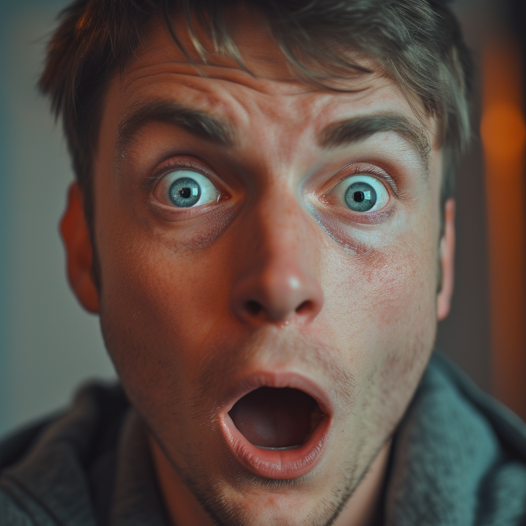 A shocked man | Source: Midjourney