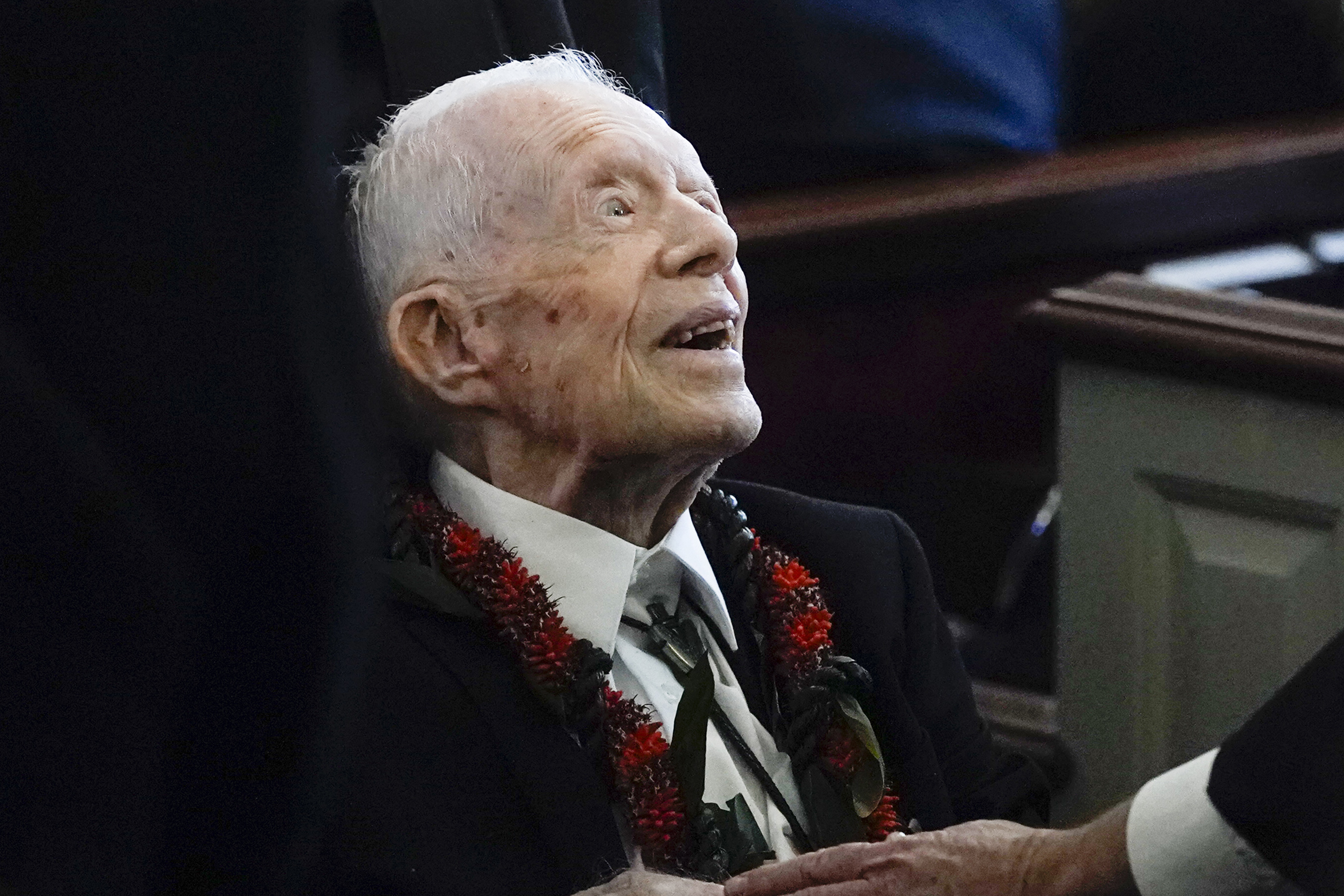 Former U.S. President Jimmy Carter at Maranatha Baptist Church, in Plains, Georgia, on November 29, 2023 | Source: Getty Images