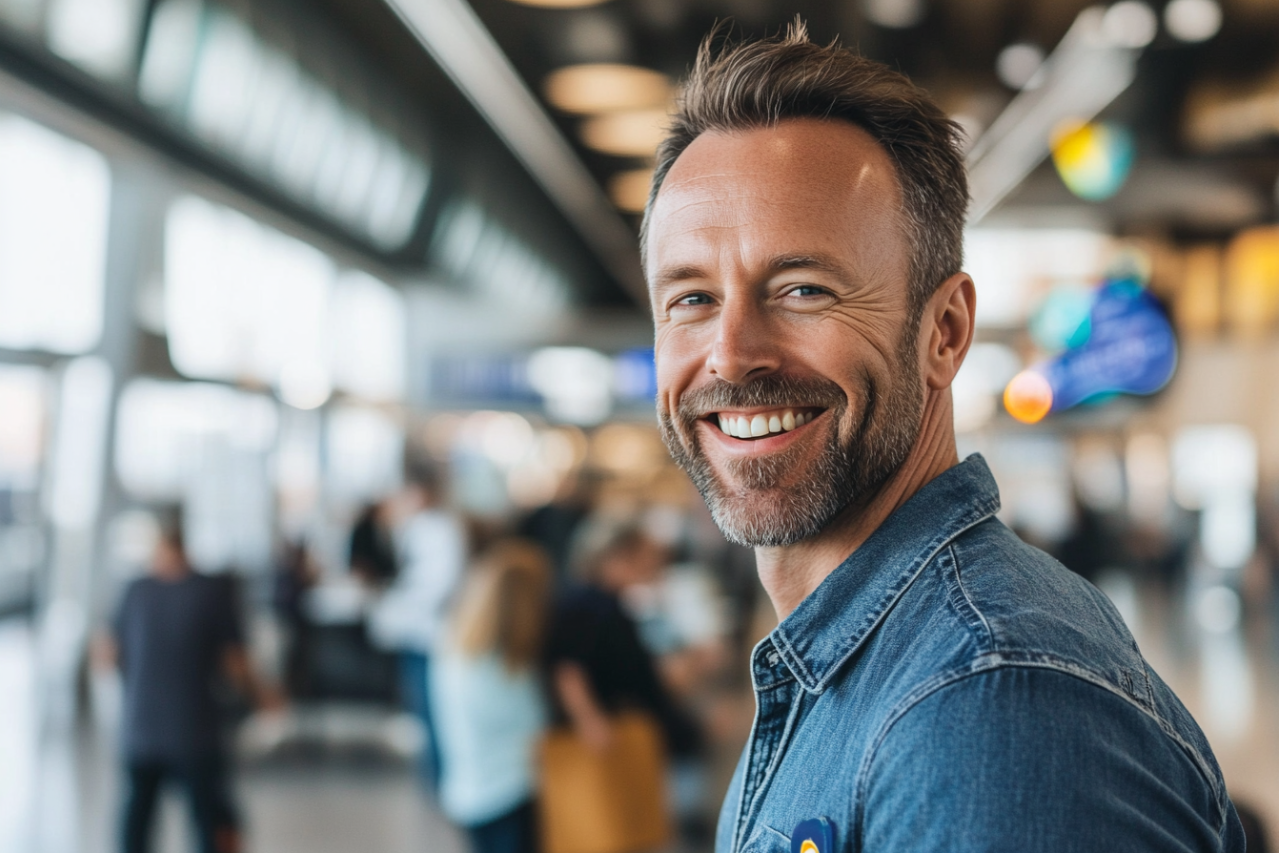 A man smiling | Source: Midjourney