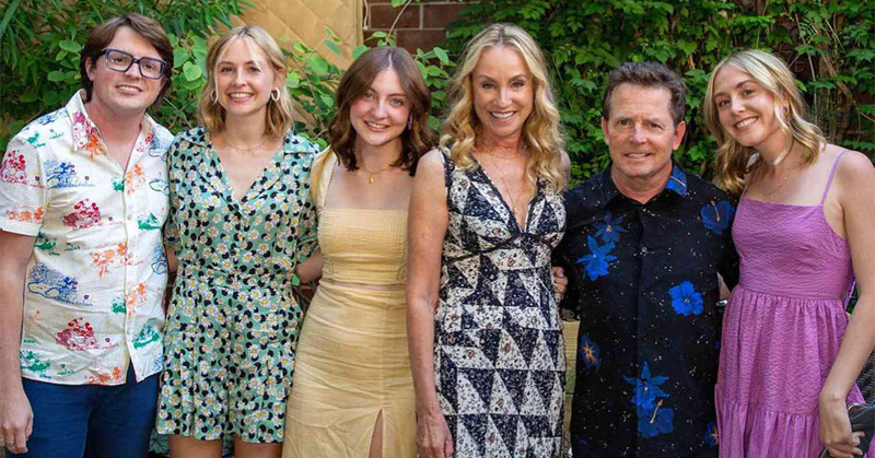 Michael J. Fox and his children